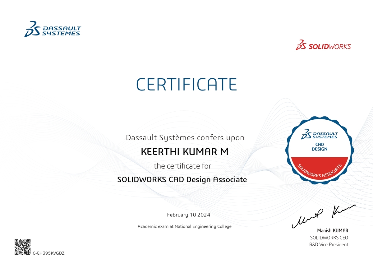 SOLIDWORKS CAD Design Associate